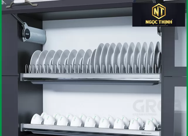 Giá bát cố định nan oval inox 304